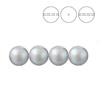 PRECIOSA 131-10-011 Round Pearl Maxima 8 mm PEARLESCENT GREY 1 pkg. = 10 pcs.