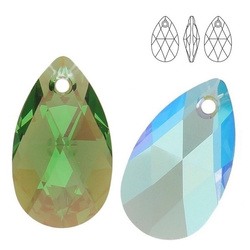 6106 MM 22 Swarovski Pear-shaped ERINITE SHIMMER