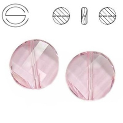 5621 MM 14 Swarovski Twist Bead LIGHT ROSE