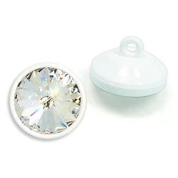 1770/147 022 Plastic Button Guzik CRYSTAL F