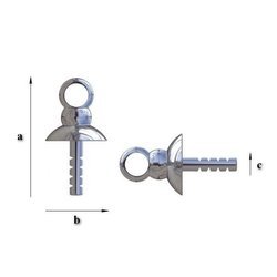 19/Z5 Czapeczka z bolcem do wklejania pereł lub kamieni Srebro 925 /gram