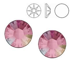 2038 SS 10 Swarovski XILION Rose LIGHT ROSE AB HF