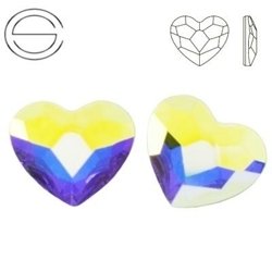 2808 MM 3,6 Swarovski Heart FB Crystal AB F