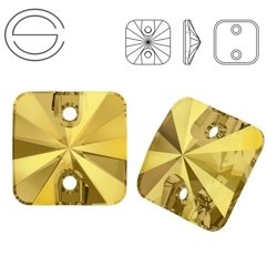 3201 MM 12 Swarovski Square METALLIC SUNSHINE F