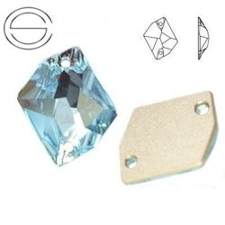 3265 MM 20 Swarovski Cosmic Sew-on AQUAMARINE F