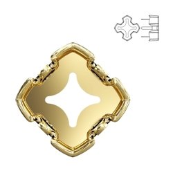 4784/S MM 8 Swarovski Greek Cross - Gold