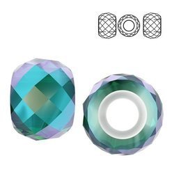 5043 MM 11 Swarovski Briolette XXL EMERALD SHIM2x