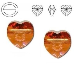 5742 MM 14 Swarovski Heart COPPER COP