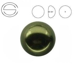 5817 MM 16 Swarovski Cabochon DARK GREEN PEARL