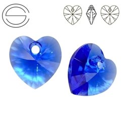 6228 MM 10 Swarovski Heart MAJESTIC BLUE