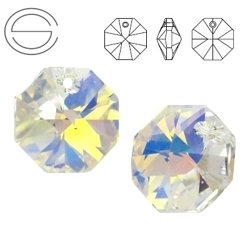 6401 MM 12 Swarovski Octagon Crystal AB