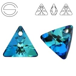 6628 MM 8 Swarovski Triangle BERMUDA BLUE P BBL P