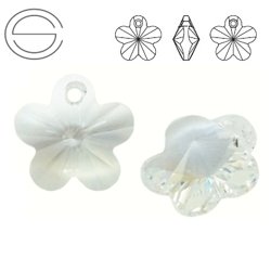 6744 MM 18 Swarovski Flower CRYSTAL