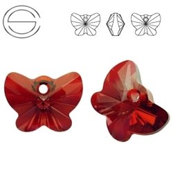 6754 MM 18 Swarovski Butterfly RED MAGMA REDM