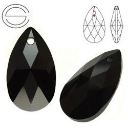 8721 MM 28 Swarovski STRASS Pear-shaped JET