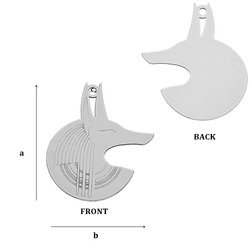 CL-328 Zawieszka ANUBIS 21,7 mm Srebro p.925
