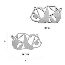 CL-526 Zawieszka PANDA 29,0 mm Srebro 925
