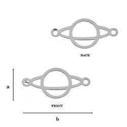 CL-601 Zawieszka PLANETA SATURN 9x18,8 mm pr/ 925