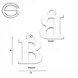 CL-682B Zawieszka Alfabet Literka B Srebro pr. 925