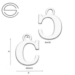 CL-682C Zawieszka Alfabet Literka C Srebro pr. 925