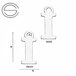 CL-682I Zawieszka Alfabet Literka I Srebro pr. 925