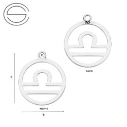 CL-685 Zawieszka zodiak WAGA - Srebro 925