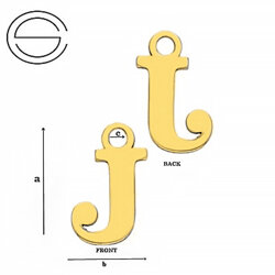 CLZ-682J Zawieszka Alfabet Literka J Srebro pr 925