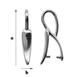 KW-07 Krawatka do Swarovskiego Srebro 925 /gram