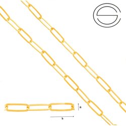 LRWZ-070F Łańcuszek 10 cm Srebro pr. 925 POZŁACANE