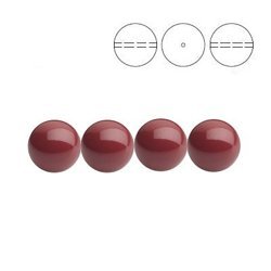 PRECIOSA 131-10-011 Round Pearl Maxima 6 mm CRANBERRY 1 opak. = 200 szt.