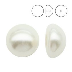 PRECIOSA 131-80-012 Button Pearl 1/2H 6 mm WHITE