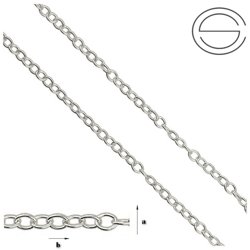 Rolo FZRX-040 Łańcuszek 10 cm Srebro pr. 925