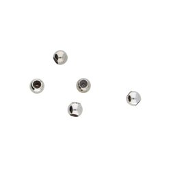 STO-02 srebrny STOPER z sylikonem KULKA 8mm 925