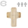 5378 MM 14 Swarovski Cross GOLDEN SHADOW GSHA