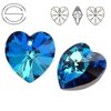 6228 MM 14 Swarovski Heart BERMUDA BLUE BBL