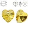 6228 MM 14 Swarovski Heart METALLIC SUNSHINE METSH