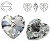 6228 MM 18 Swarovski Heart COMET ARGENT LIGHT CAL