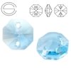 6404 MM 12 Swarovski Octagon AQUAMARINE