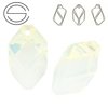 6650 MM 22 Swarovski Cubist WHITE OPAL