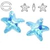 6721 MM 16 Swarovski Starfish AQUAMARINE AB