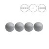 PRECIOSA 131-10-011 Round Pearl 12 mm CERAMIC GREY - 1 opak. = 30 szt.